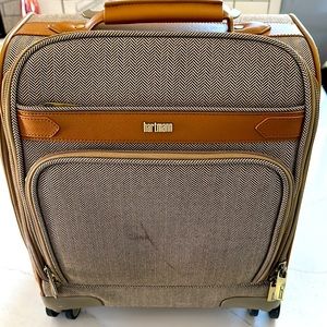Herringbone DLX Carry-On Under-Seater Spinner Suitcase, 18.5"H X 14.5"W X 8.5"D